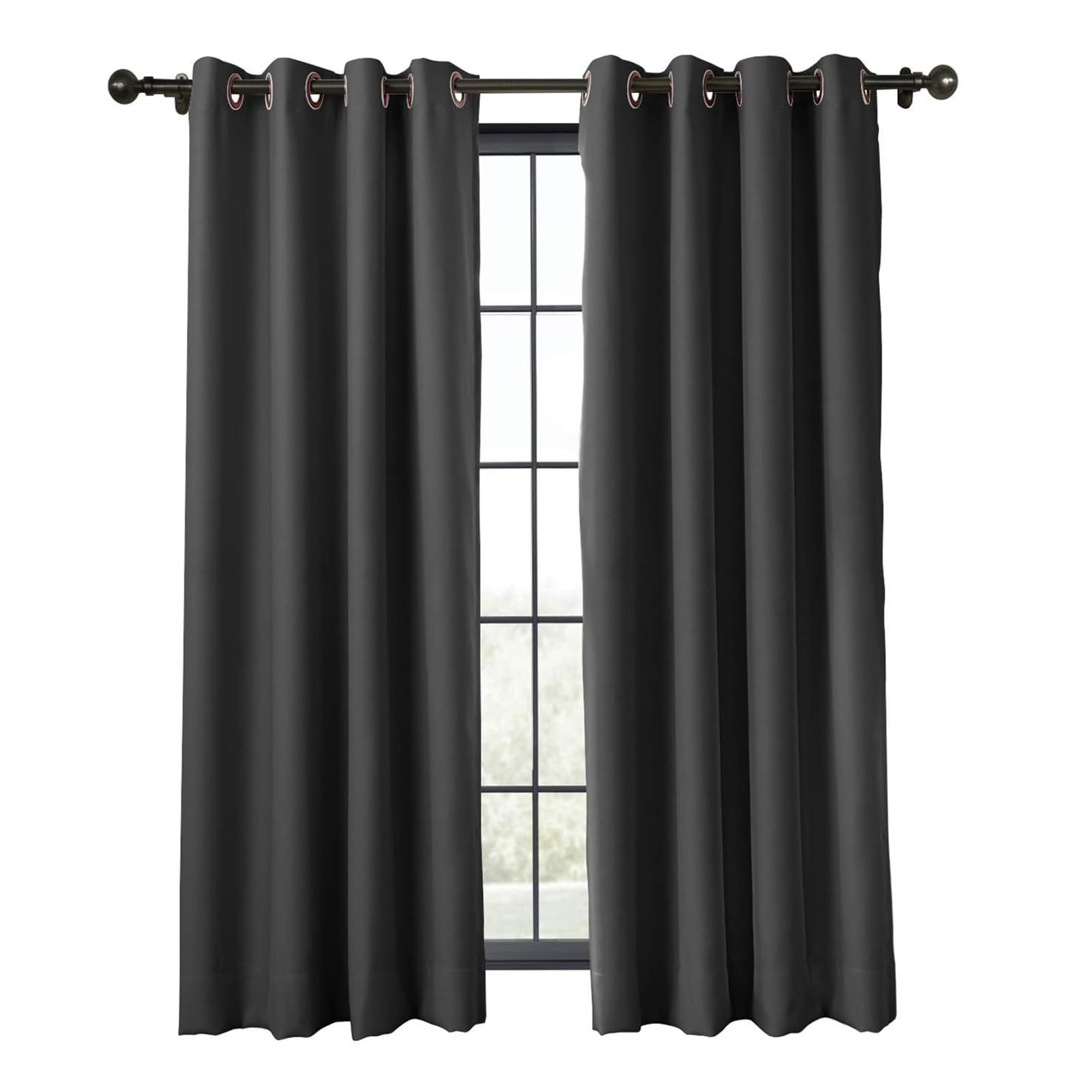 Rideaux occultants bronze pour créer une ambiance cocooning chaude dans la chambre
