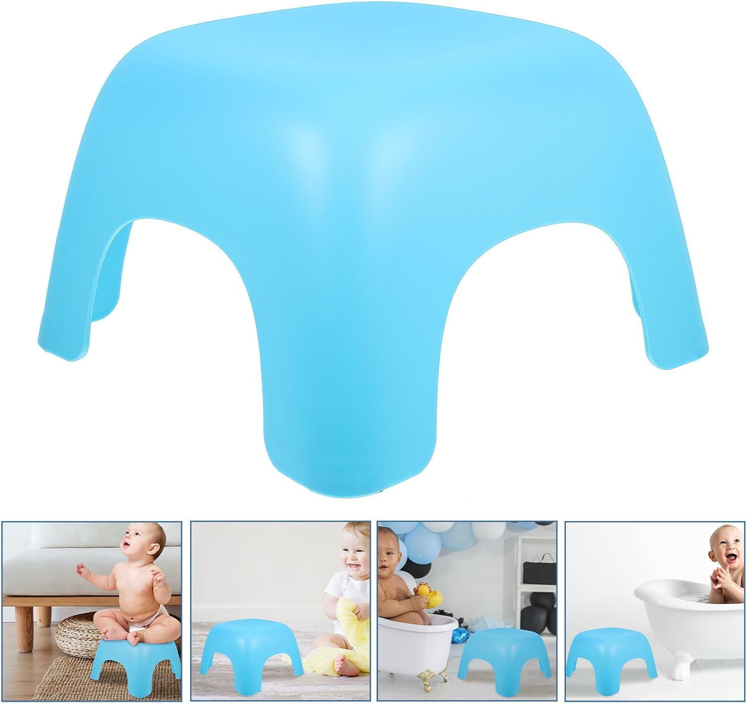 ibasenice Stool with Nonslip Design and Easy Transportation Blue Pp Small Step Stool for Home Environment Lightweight and Safe Plastic Foot