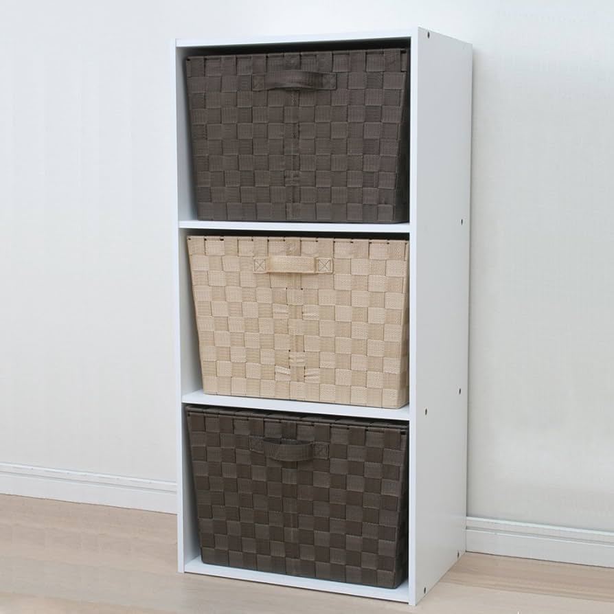 Amazon｜アイリスオーヤマ カラーバスケット 深型 ブラウン 幅38