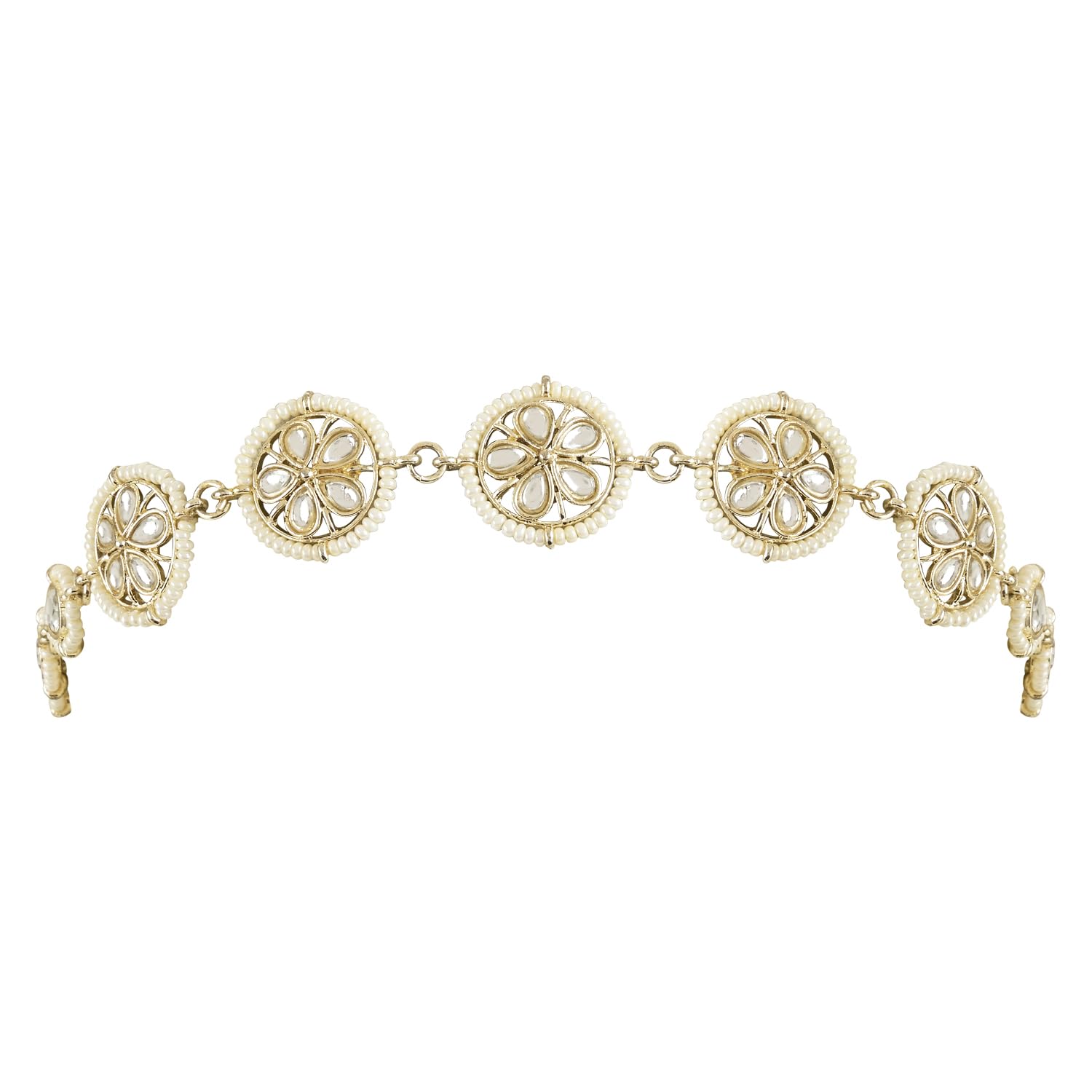 See full amazon price history chart for I Jewels Gold Plated Traditional Floral Kundan Pearl Sheeshphool Matha Patti Sheeshpatti For Women/Girls (T2118W) I Jewels Gold Plated Traditional Floral Kundan Pearl Sheeshphool Matha Patti Sheeshpatti For Women/Girls (T2118W) (B0C89BJXMB) Amazon Price History, Amazon Price Tracker