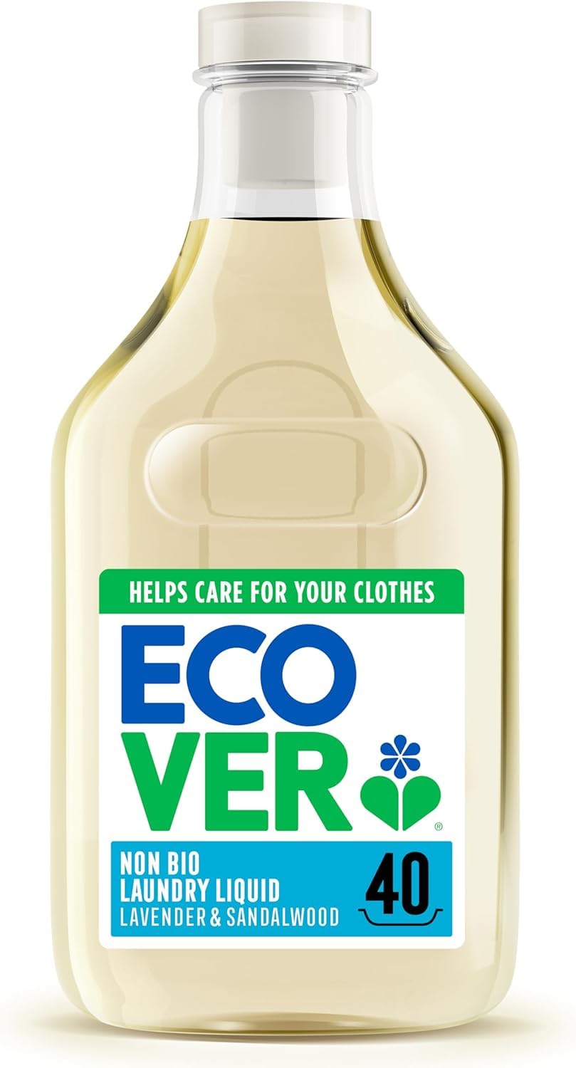 Ecover Non-Bio Laundry Liquid, Lavender & Sandalwood, 40 Washes, 1.43L