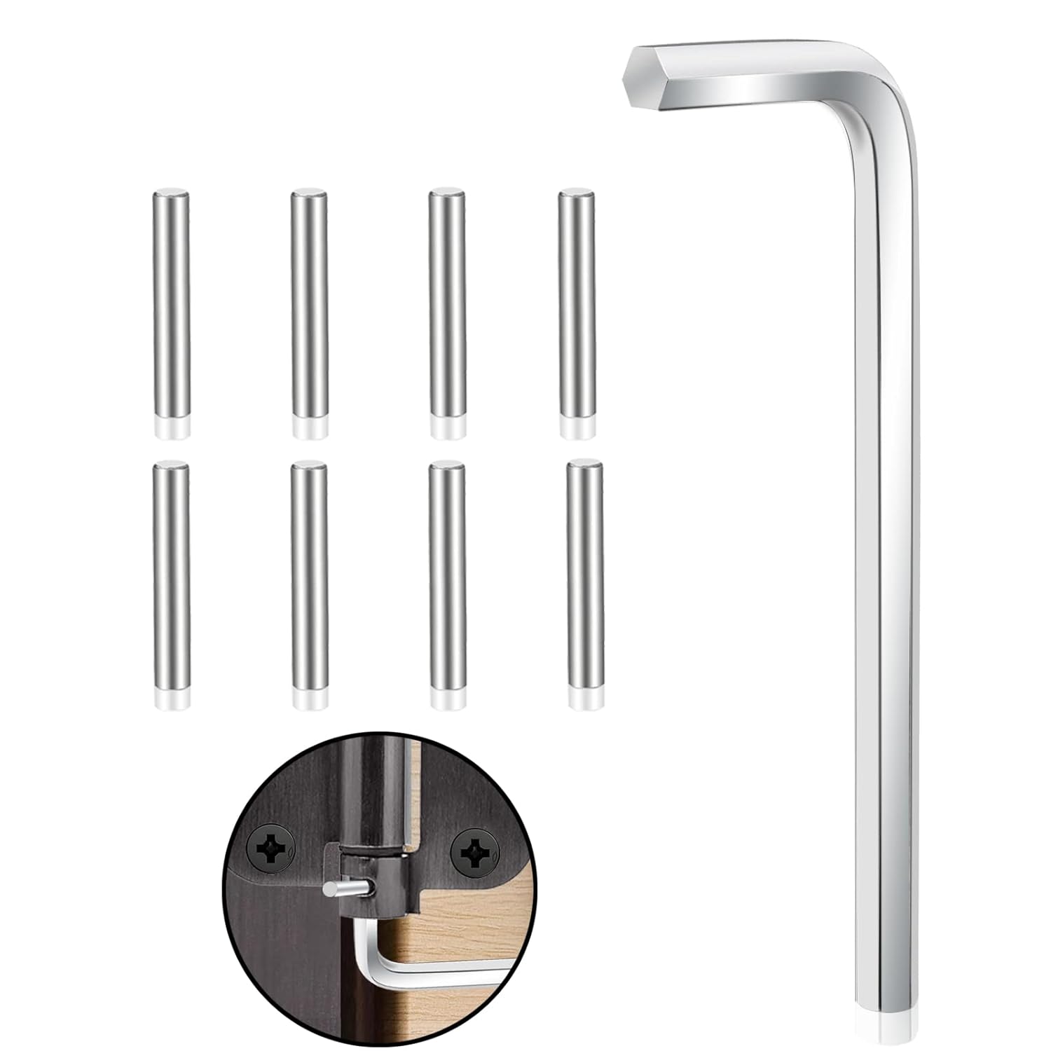 Spring Hinge Tension Pin Replacement Kit Self Closing Door Hinge Pin