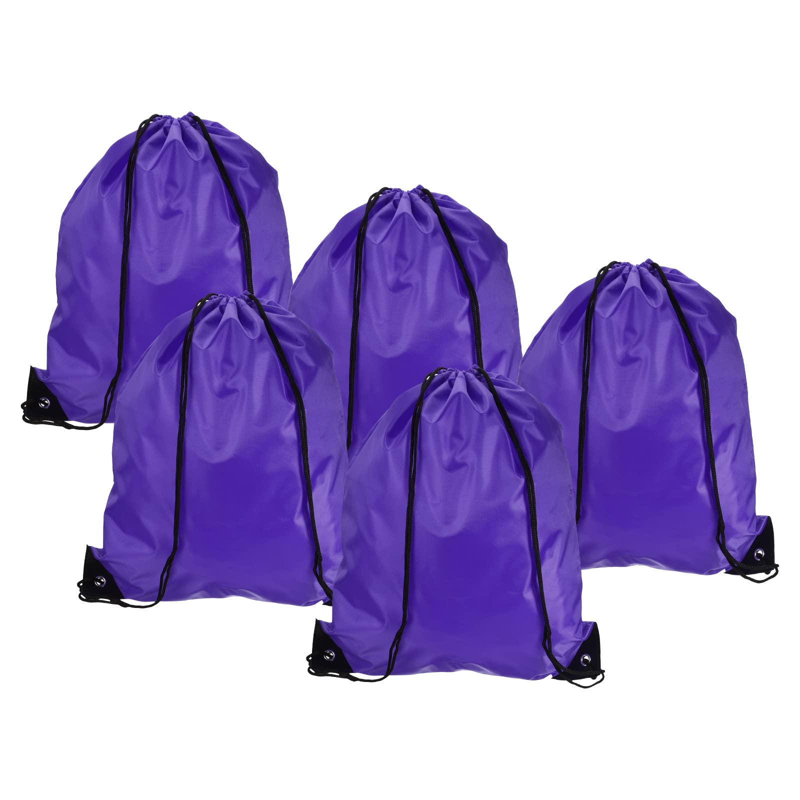 Sac à dos nylon cordon violet 42x34 cm sac sport gym voyage pas cher lot 10