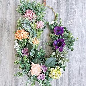 Winlyn 33 Pcs Artificial Eucalyptus Leaves Stems in Grey Green 146 Tall Bulk Wedding Bouquet Greenery Rustic Holiday Greens for Vase Mason Jar Bottle Floral Arrangement Christmas Wreath Garland