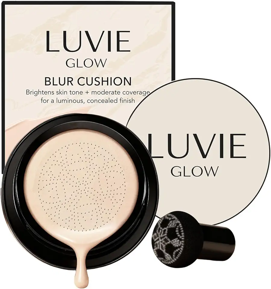 Almofada de base, creme CC com aplicador em forma de cogumelo, base de maquiagem facial BB Cream para pele madura, almofada de ar para uniformizar o tom da pele, levanta e hidrata, maquiagem de longa