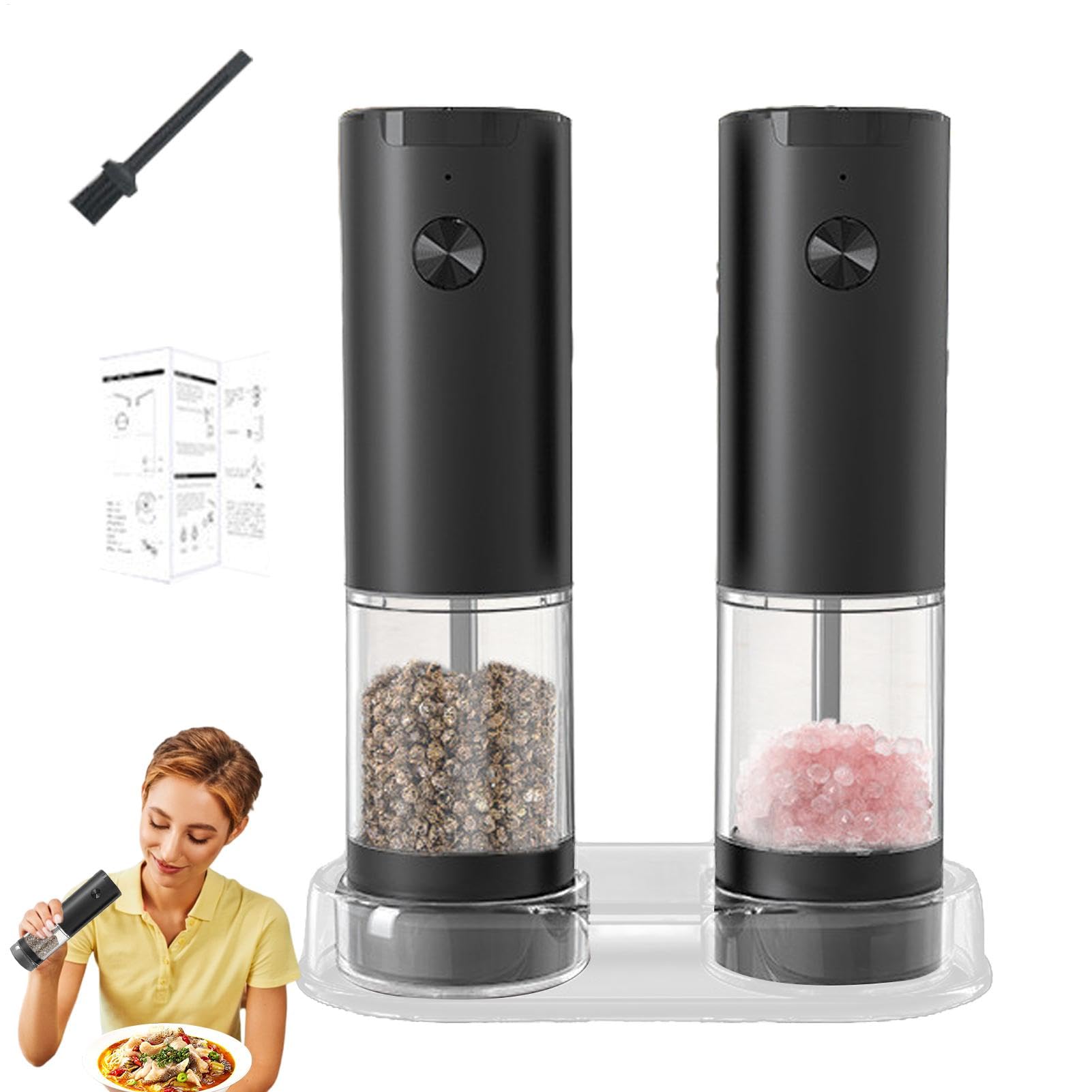 Moulin à poivre et sel électrique pour cuisiner sans effort