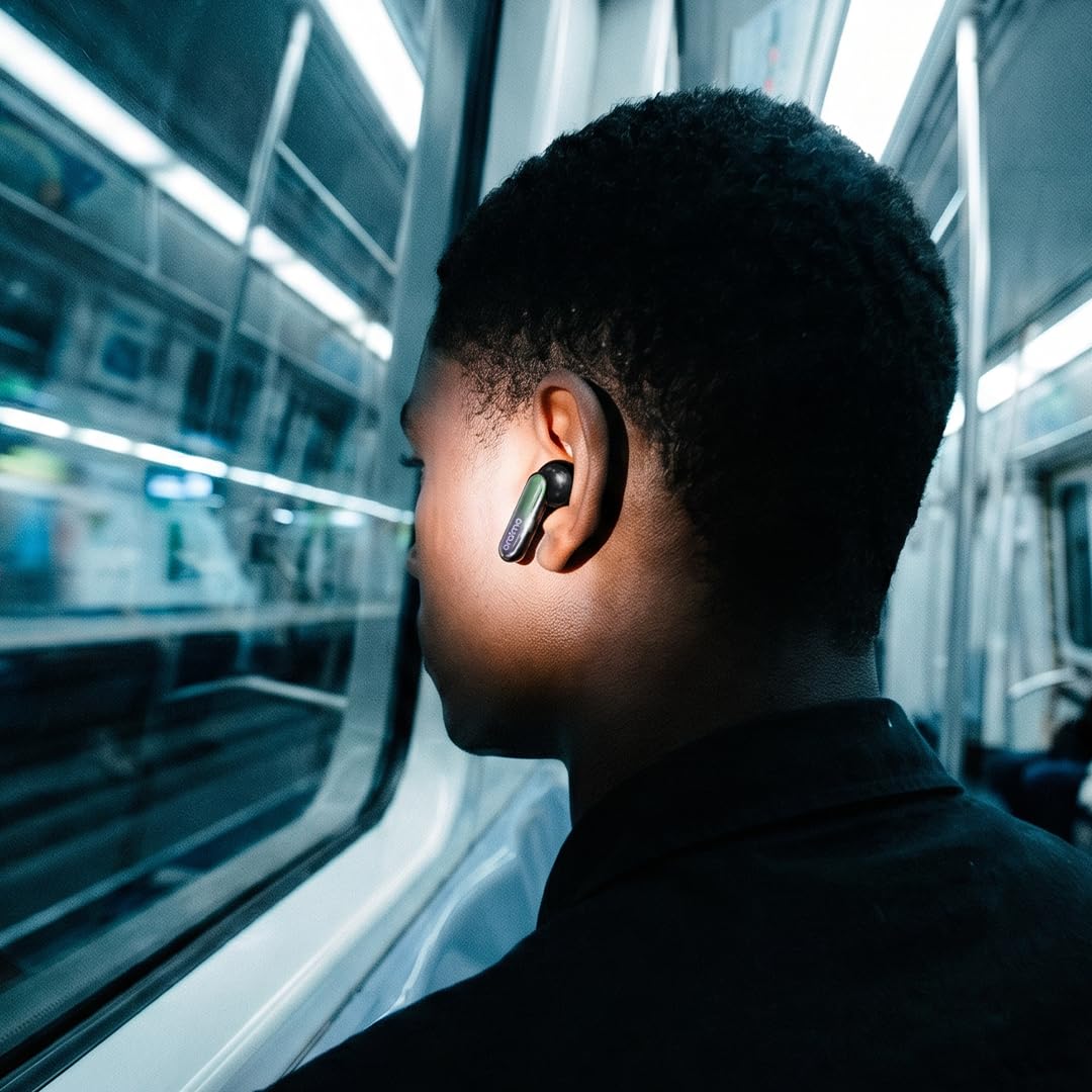 Oraimo SpaceBuds - Écouteurs Bluetooth sans Fil, Réduction de Bruit Active ANC Hybride 50dB, Autonomie 40h, Écouteurs Intra Auriculaires Basse Latence Jeu, 6 Micros Appel Clair, IP54 - Space Grey