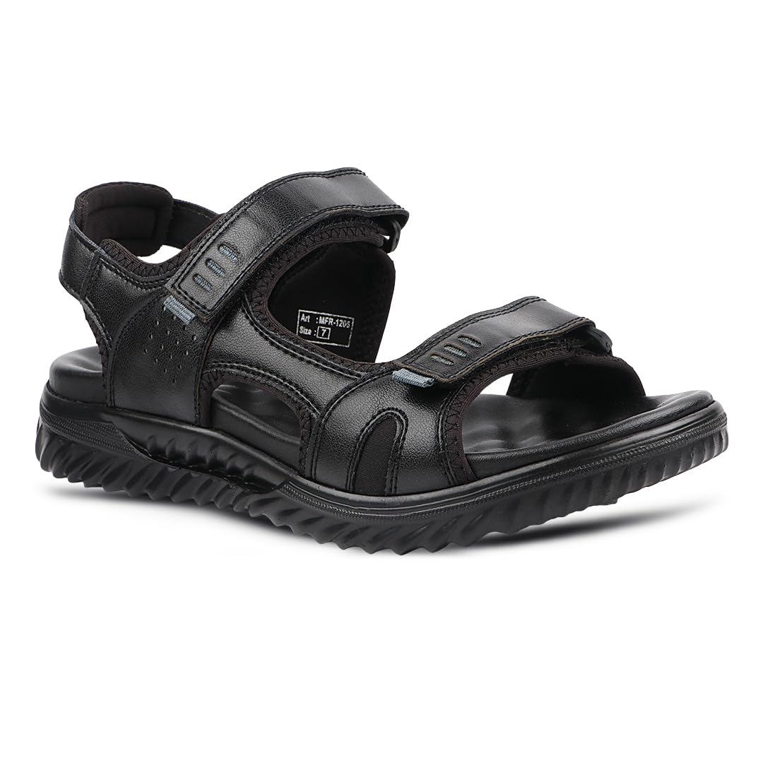medifeet Men's Sport Sandals, Adjustable Straps, Comfort Platform Sole (BLACK, UK Footwear Size System, Adult, Men, Numeric, Medium, 7)-picture-32