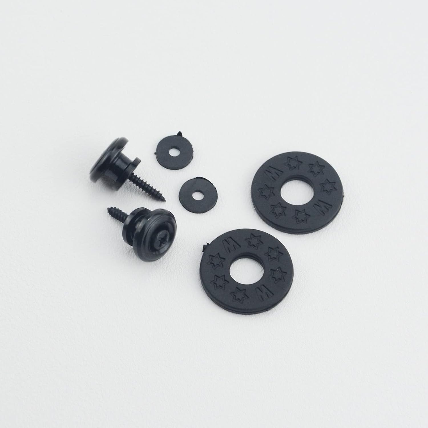 1/4"(6.35mm) Black Guitar Input Jack Output Plate Jackplate Socket for LP Les Paul Style Electric Guitar,2 PCS Guitar Strap Buttons with Strap Blocks