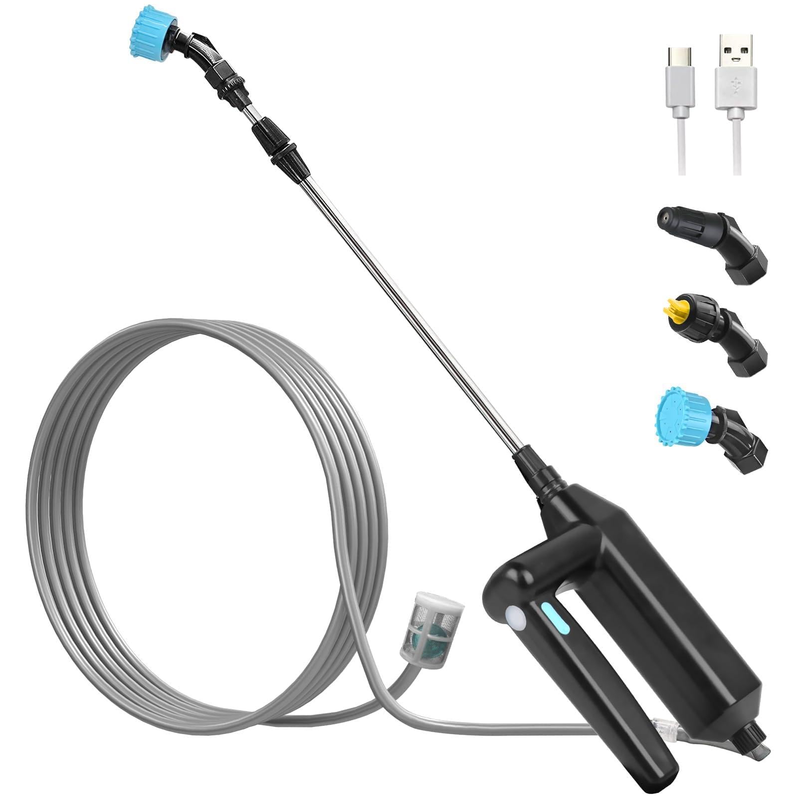 Pompa Irroratrice A Batteria 8L SYLSTAR - Spruzzatore 3 Velocità Con Ugelli Regolabili Per Giardino