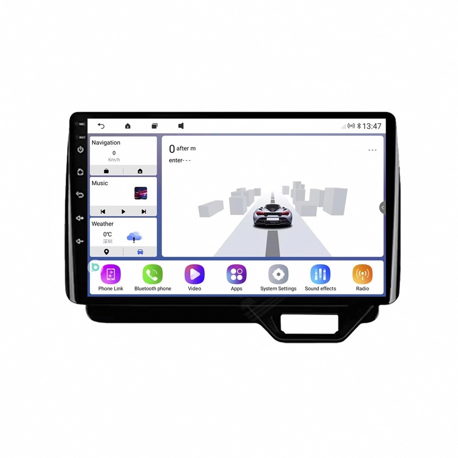Autoradio Touchscreen Display Bluetooth para Honda N-Box II 2 JF34 2017 2018-2021 Type-C 8