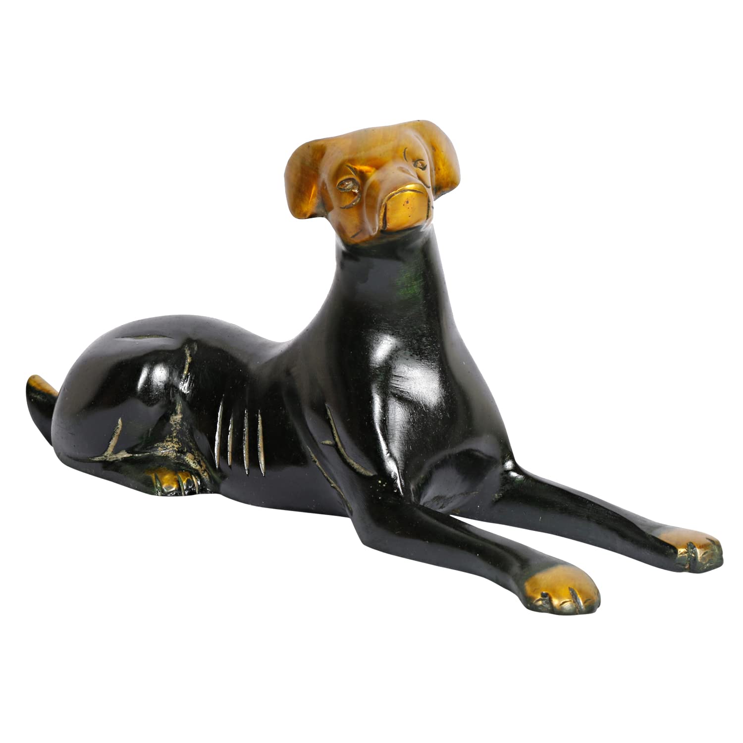 Statue de chien en laiton porte-bonheur ARTVARKO cadeau de pendaison