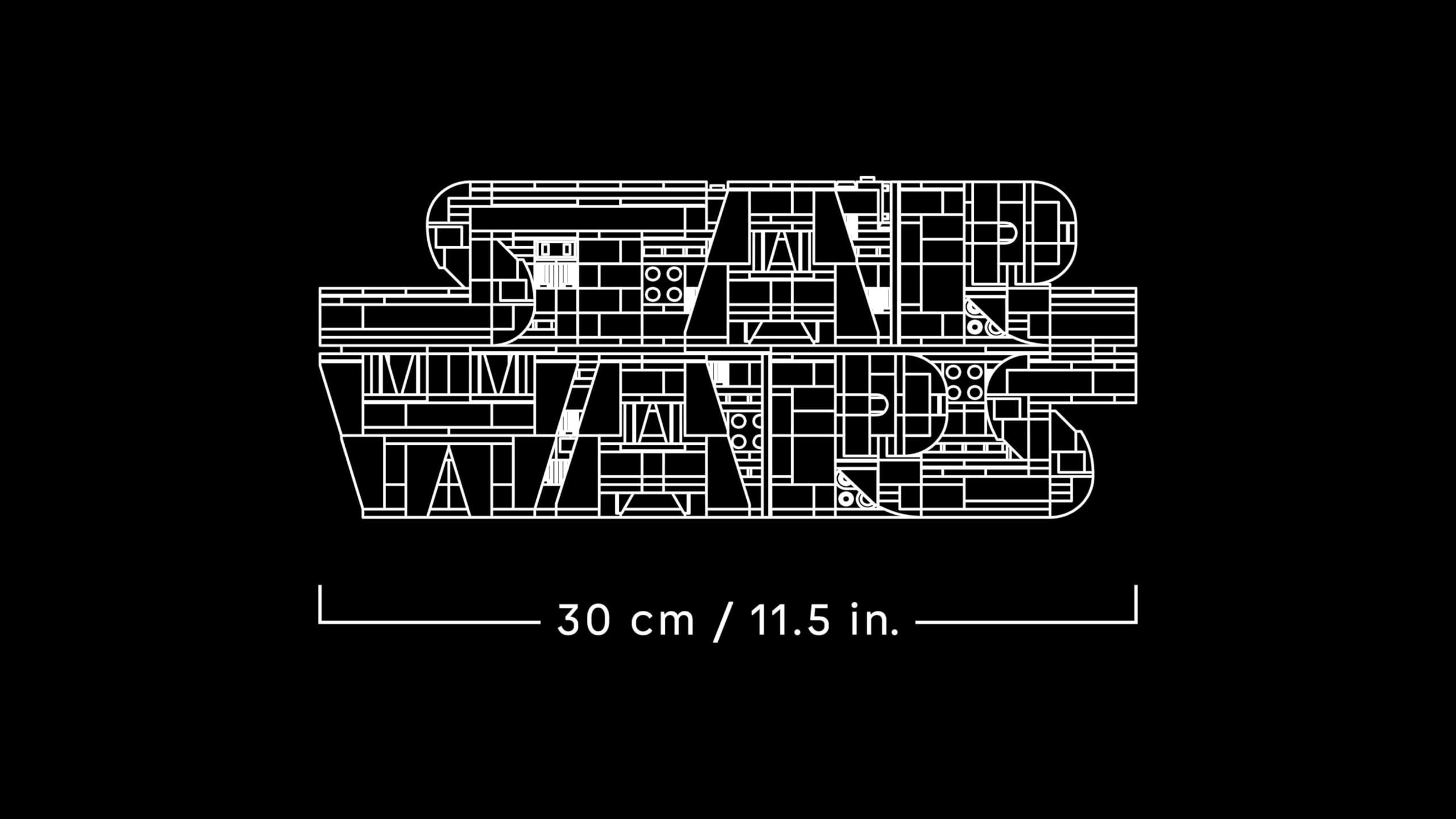 LEGO Star Wars 75407 Logo Star Wars in Mattoncini - Set di Costruzioni per Adulti Fai-da-Te - Kit di Modellismo da Collezione dalla Cultura Pop - Gadget da Esposizione per Casa o Ufficio - Idea Regalo