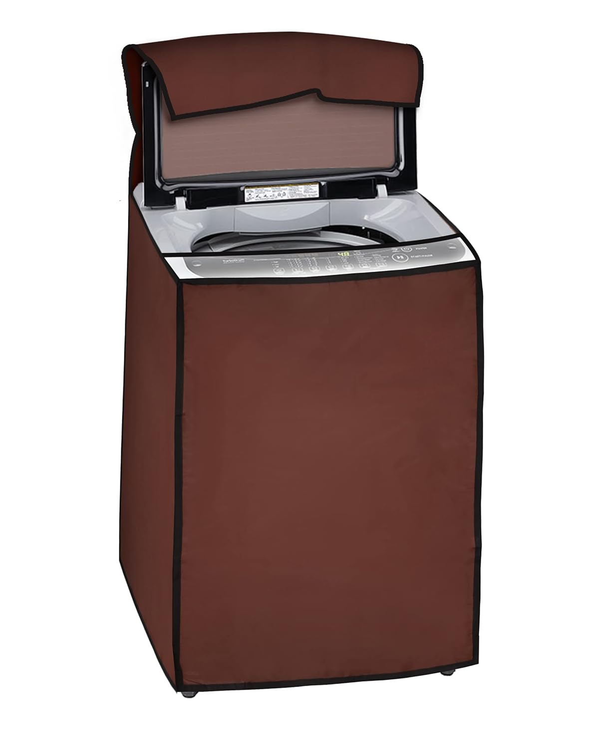 Amazon Brand – Umi Top Load Washing Machine Cover Suitable for LG 7 kg, 7.5 kg, 8 kg (Brown, 56cms X 56cms X 88cms)