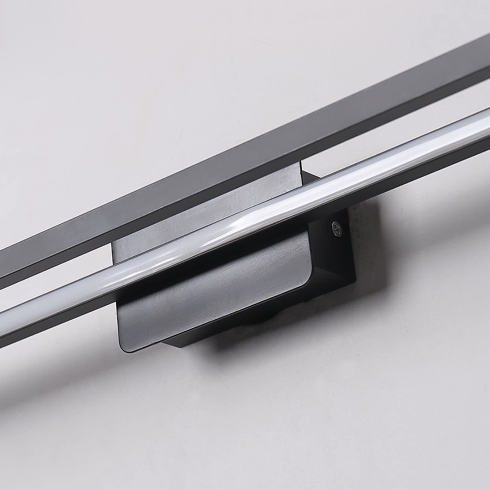 Vanity Lighting LED-Spiegel-Frontleuchte, nordisches, minimalistisches, modernes Arbeitszimmer, Schlafzimmer, Schminktisch, Make-up, spezielles Make-up, energiesparende Bandlampe, Schwarze