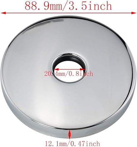 Miniatura 2 de DGBRSM Cubierta de brida de ducha de 3.5 pulgadas, placa de cubierta redonda extra grande para brazos de cabezal de ducha, cromo