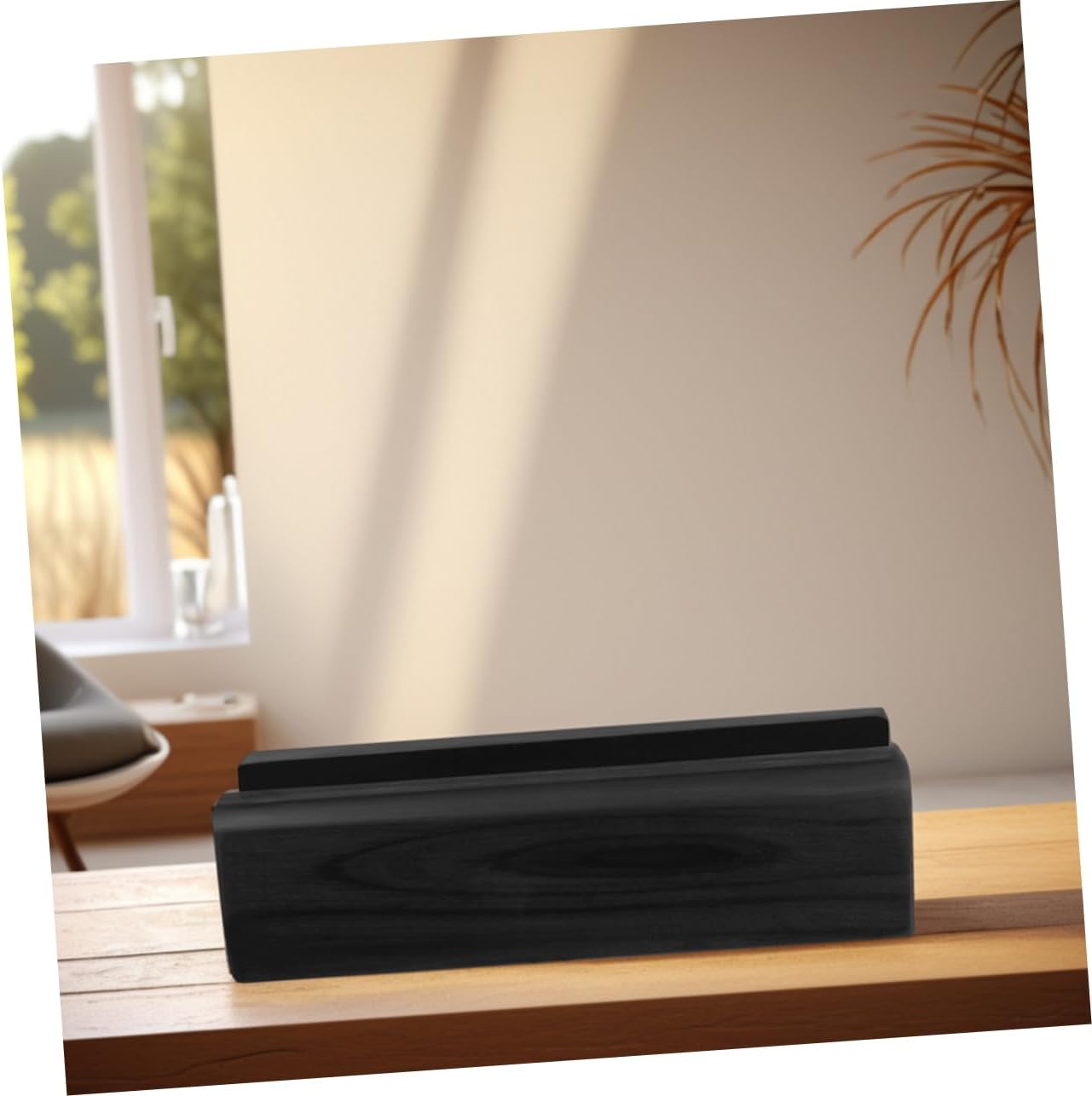 STOBAZA Wooden Floor Mirror Stand -skid Base Minimalist Design for Bathroom and Bedroom Multifunctional Support Pedestal Holder for Decorative Items