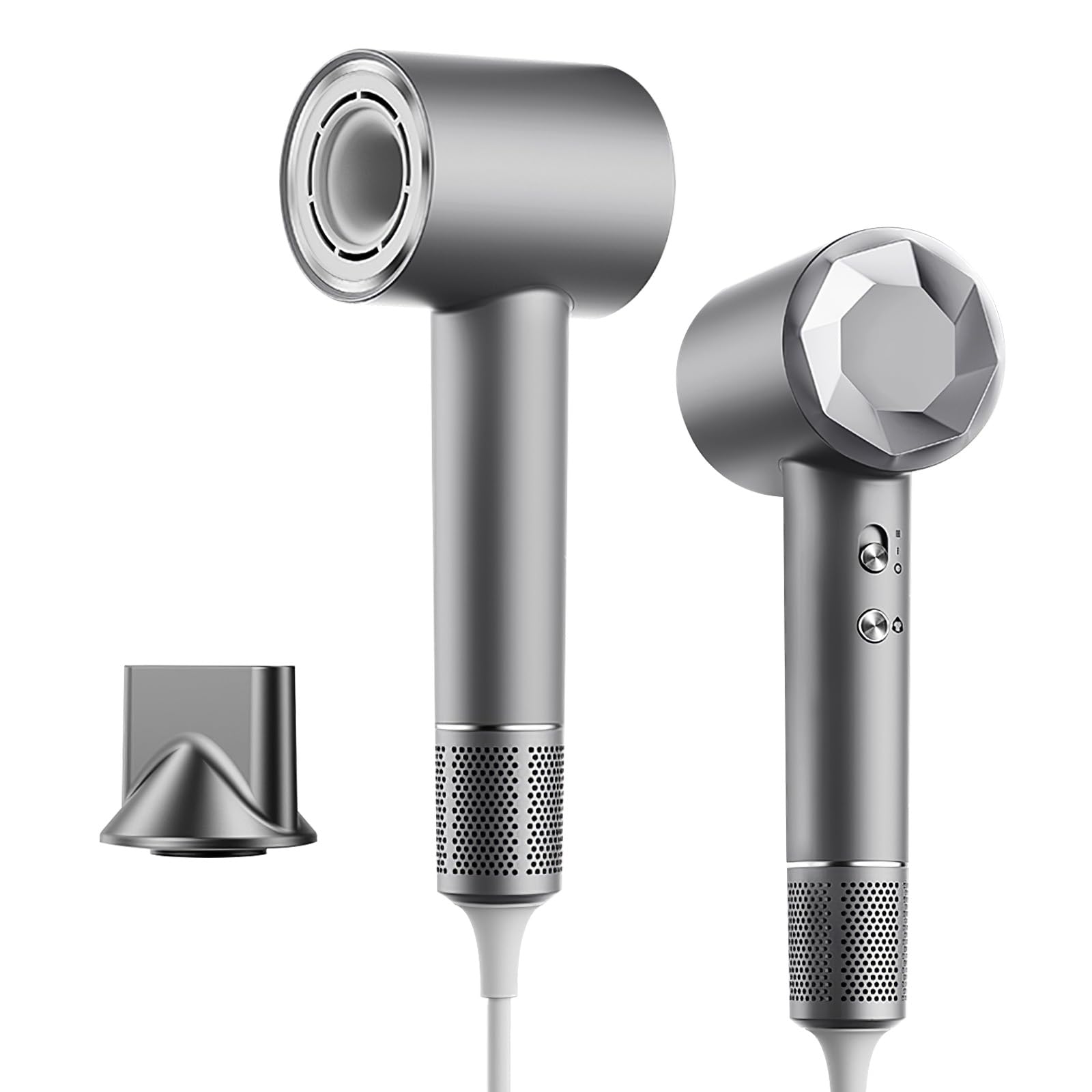 Asciugacapelli,110.000 Giri/min Motore Brushless,Phon Capelli Professionale con 500 Milioni Ioni Negativi,2 Velocità&4 Temperature,Basso Rumore,Magnetico Ugello Inclusi per Viaggi e Domestico