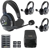 Vista 8 de Eartec UL2SD Ultralite-HD 2-Persona Full Duplex Wireless Intercom Headset Sistema de Comunicación, Auriculares de Oído Individual y Dual, Alcance