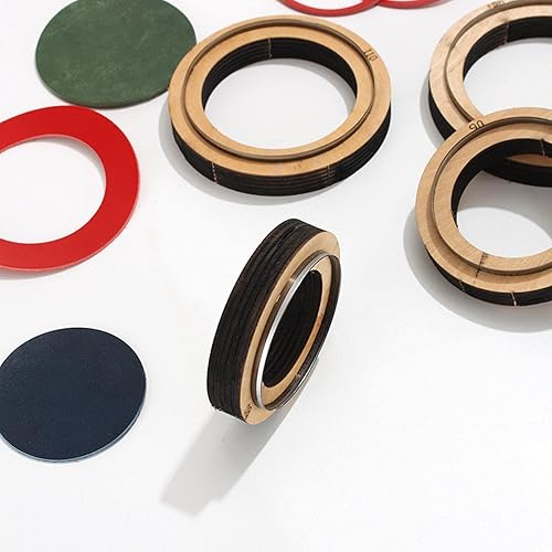 Miniatura 5 de Fancyes Plantilla para corte de cuero DIY - Tamaño de 3.937 in