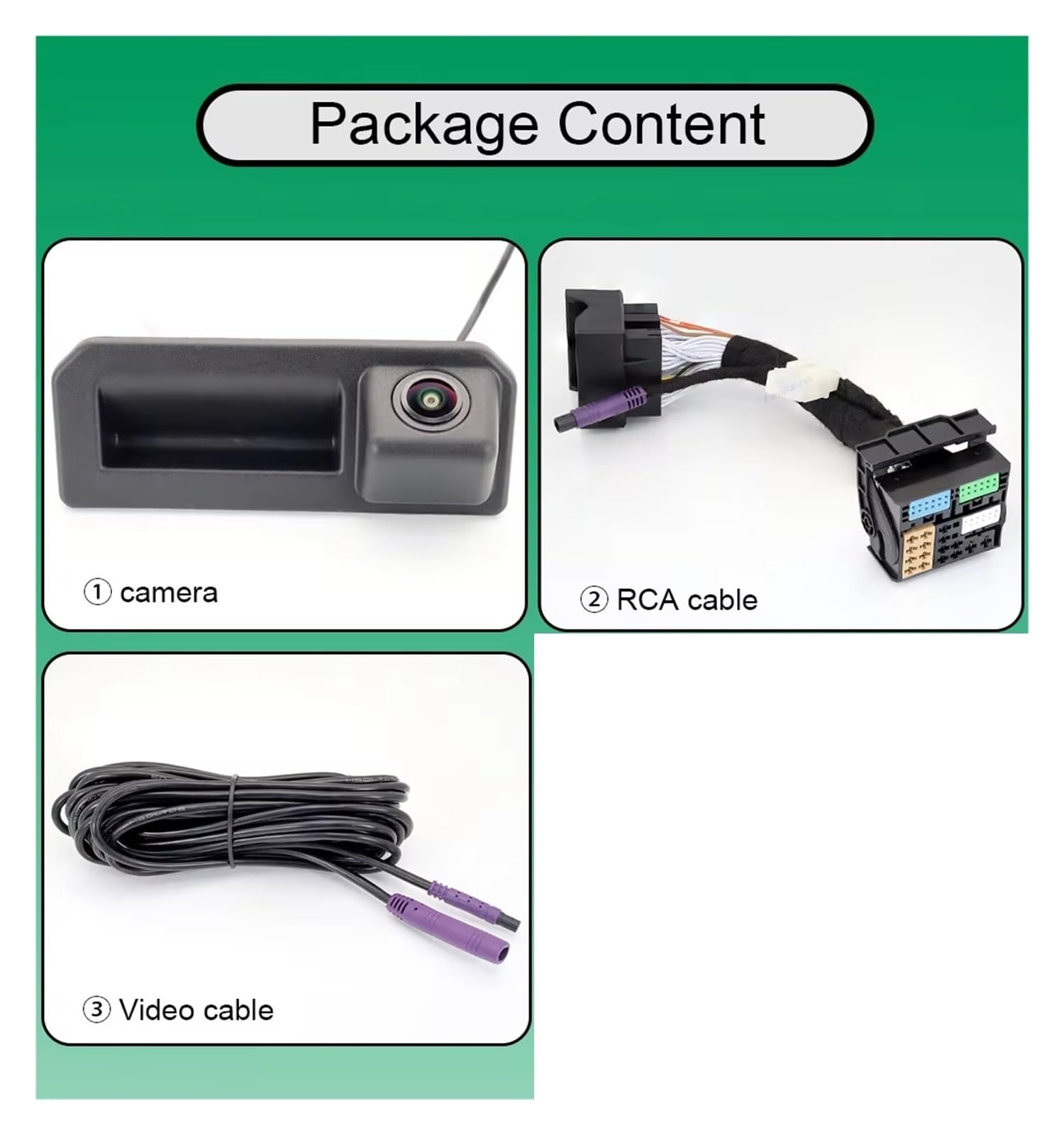 Camera Arrière pour Skoda pour Scala Caméra Recul Voiture | 2019 ~ 2024, Fonctionne Avec MIB1/ MIB2, Canbus, Trajectoire Dynamique, Caméra Recul