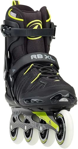 Miniatura 3 de Rollerblade RB XL - Patines en línea para hombre, color negro y lima, patines en línea de alto rendimiento