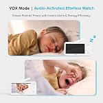 ieGeek Baby Monitor, Baby Camera Monitor With 5" 720P Screen,HD Night Vision,Automatic Motion Tracking & Hazard Alerts,2-Way Talk,Temperature&Humidity Sensor,Wifi Camara Para Bebes With Smartphone App