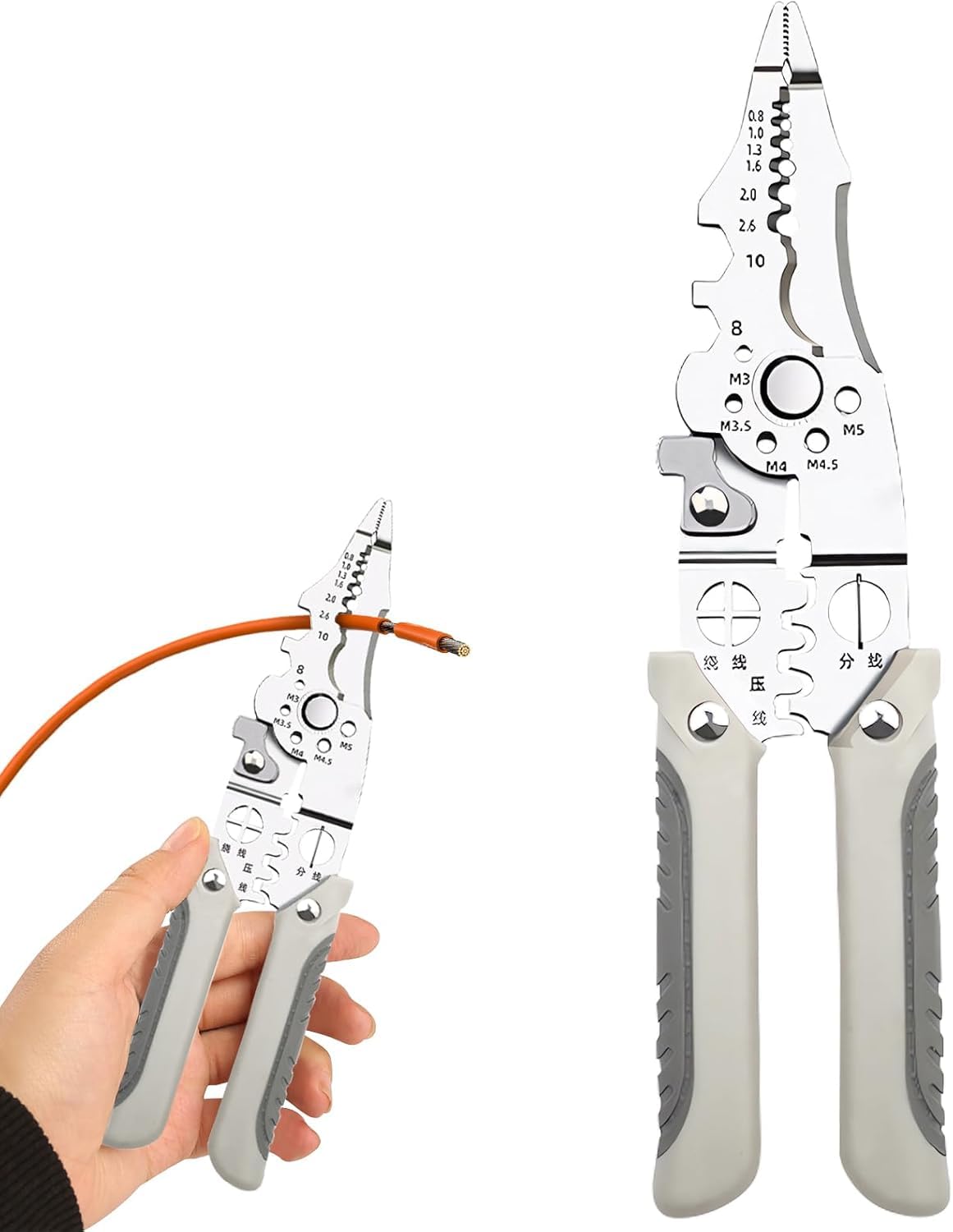 Clefairy Multifunctional Wire Stripper Crimper Cable Cutter Pliers, Professional Wire Strippers Electrical Wire Crimper, Wiring Tools, Screwing Nuts, Gifts for Men (B0DFQD7JT9) Amazon Price History, Amazon Price Tracker