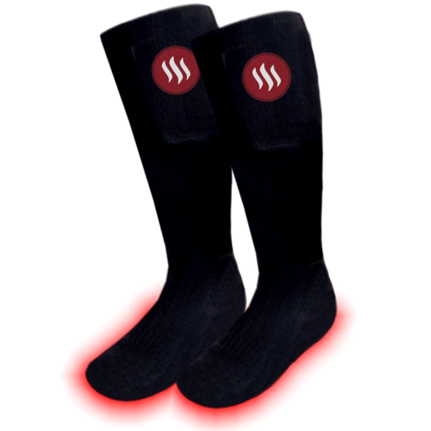 GQ2 Calcetines de Esquí Batería Calentados, Tamaños M (35-40), L (41-46), Negro, Baterías y Control Remoto Incluido