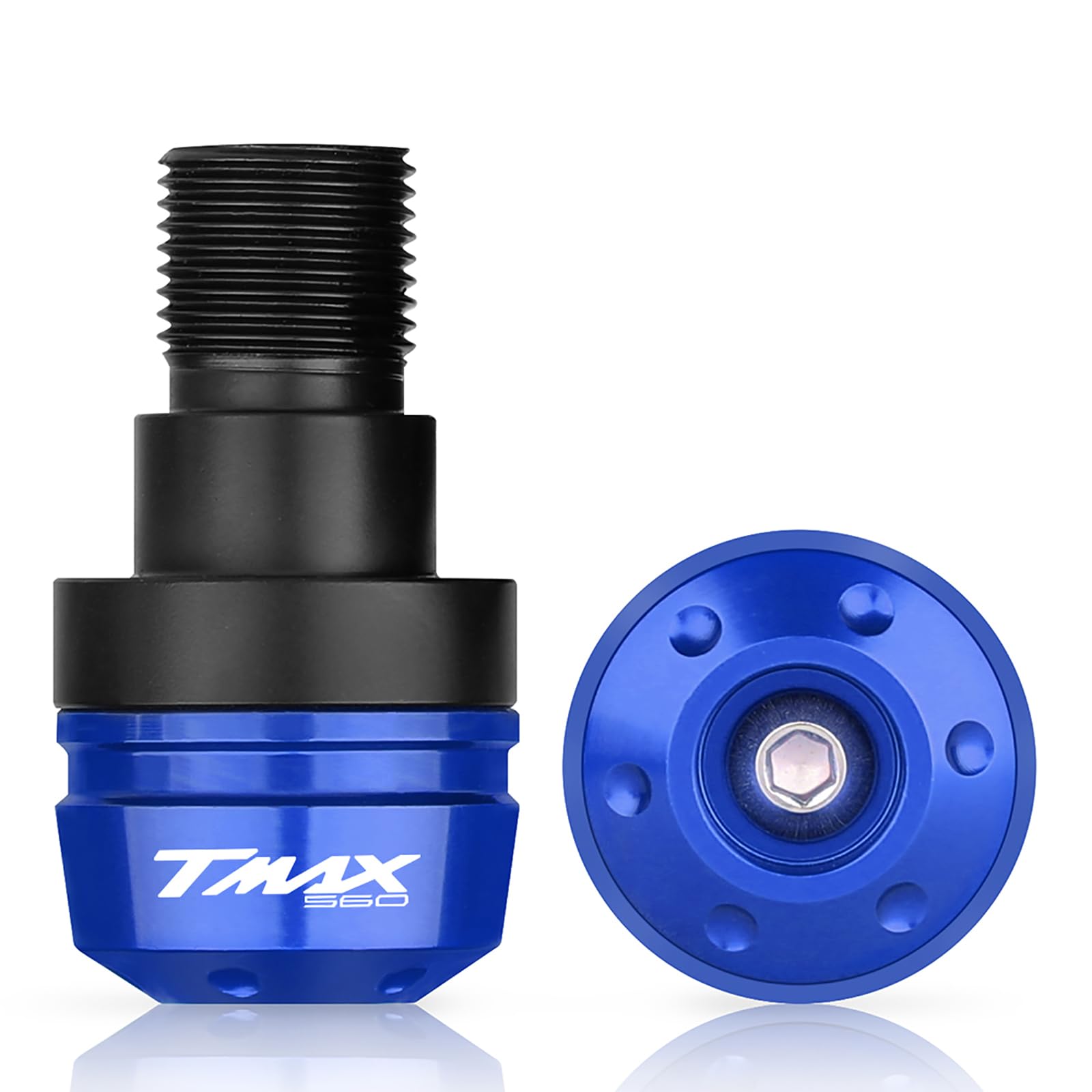 22mm (7/8") Moto Contrappesi per manubrio, Manubrio Moto Tappi Anti Vibration Contrappesi Bilancieri Tappi Manubrio per TMAX560 TMAX 560 Tech MAX TMAX 2022-2024(Non adatto per TMAX 2008-2021)