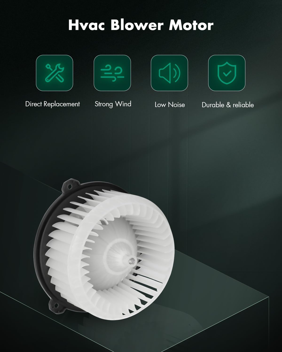 SCITOO HVAC Blower Motor with Fan Cage Fit for 2013-2015 for Chevrolet Spark, OE Replaces- BM 4080C, 700266, 95193241, 76980, 95193241 HVAC Heater Blower Motor with Fan Cage Replacement