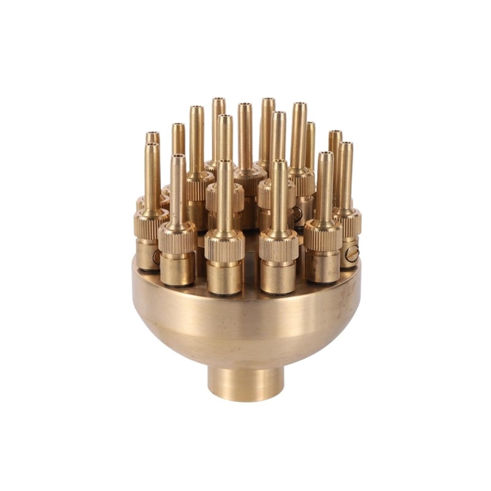 UALXPAO Fountain Nozzle Brass Three Tier Fireworks Fountain 1" 1.5" Porous Nozzle Head Pond Landscape Equip for Pond Swimming Pools(1inch)