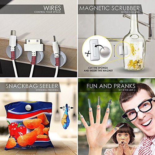 Image of DIYMAG 100Pcs Small Refrigerator Magnets, 10x3mm Round Fridge Magnet