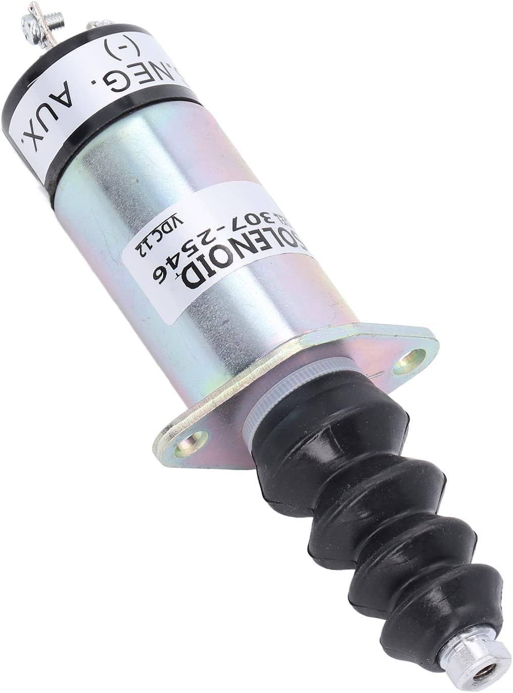 12V Fuel Shut Off Solenoid Valve, Stop Solenoid for Perkins CAT 216 226 236 246 Skid Steer UB704 Engine, Replacement for 1502-12D6U2B2S2A 307-2546 SL - 10616