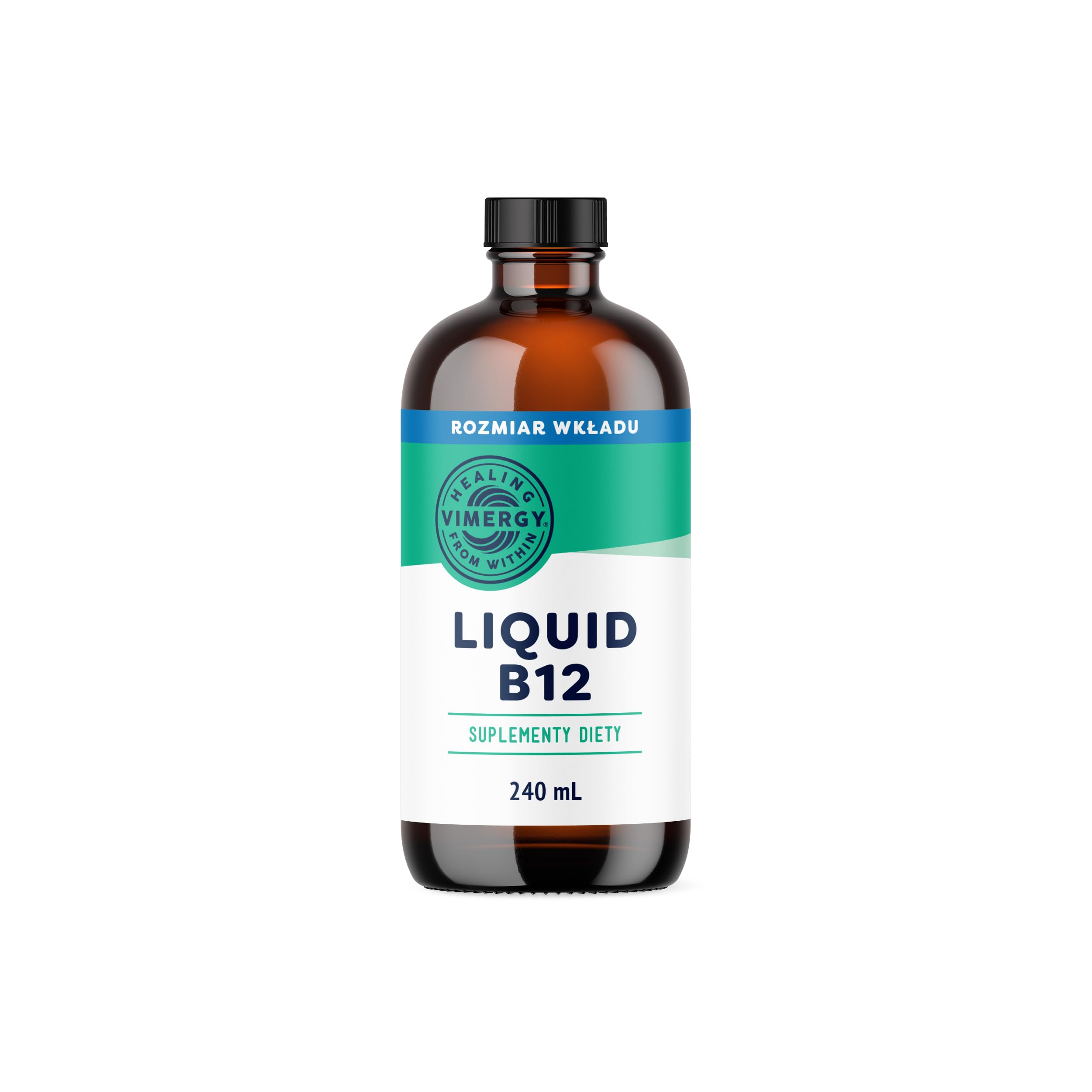 Vimergy Witamina B12 w Płynie – 240 ml – Wegańska Płynna Witamina B12 – Wspomaga Układ Nerwowy i Pracę Mózgu – Naturalnie Słodka Bez Cukru Rafinowanego – Bez Glutenu i GMO, Przyjazna dla Keto/Paleo