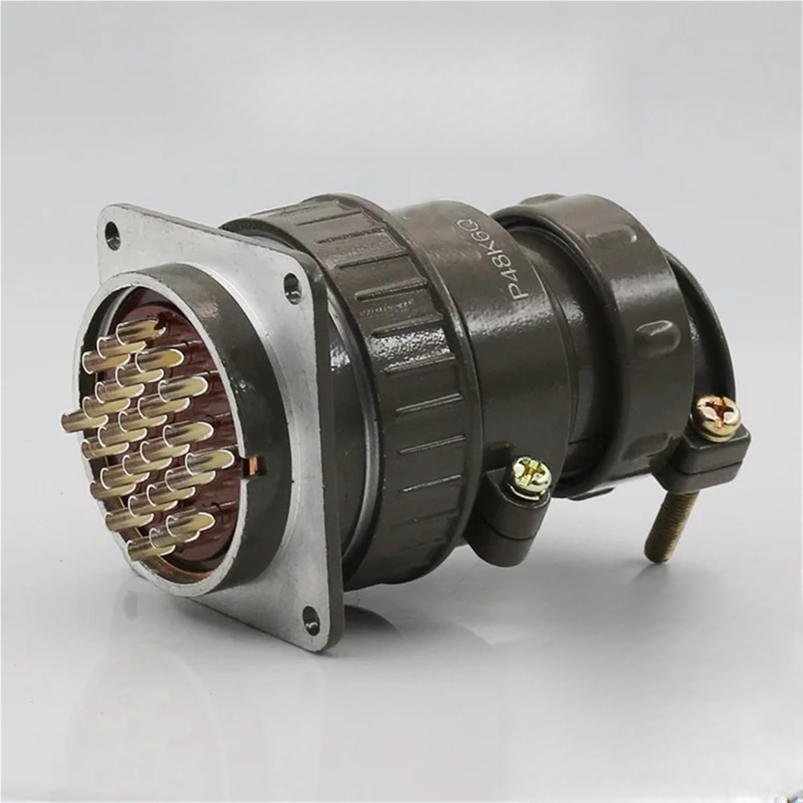 Conector redondo P48 multipolo de 26 pines con núcleo ancho de 48mm altamente resistente 6