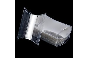 ISKBOB Pillow Treat Gift Transparent Packing Boxes