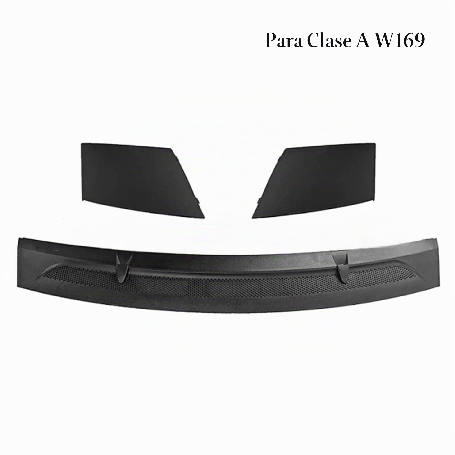 Compatible con MB Clase A W169 B W245 Cubierta de drenaje de agua de repuesto para capó de parabrisas delantero