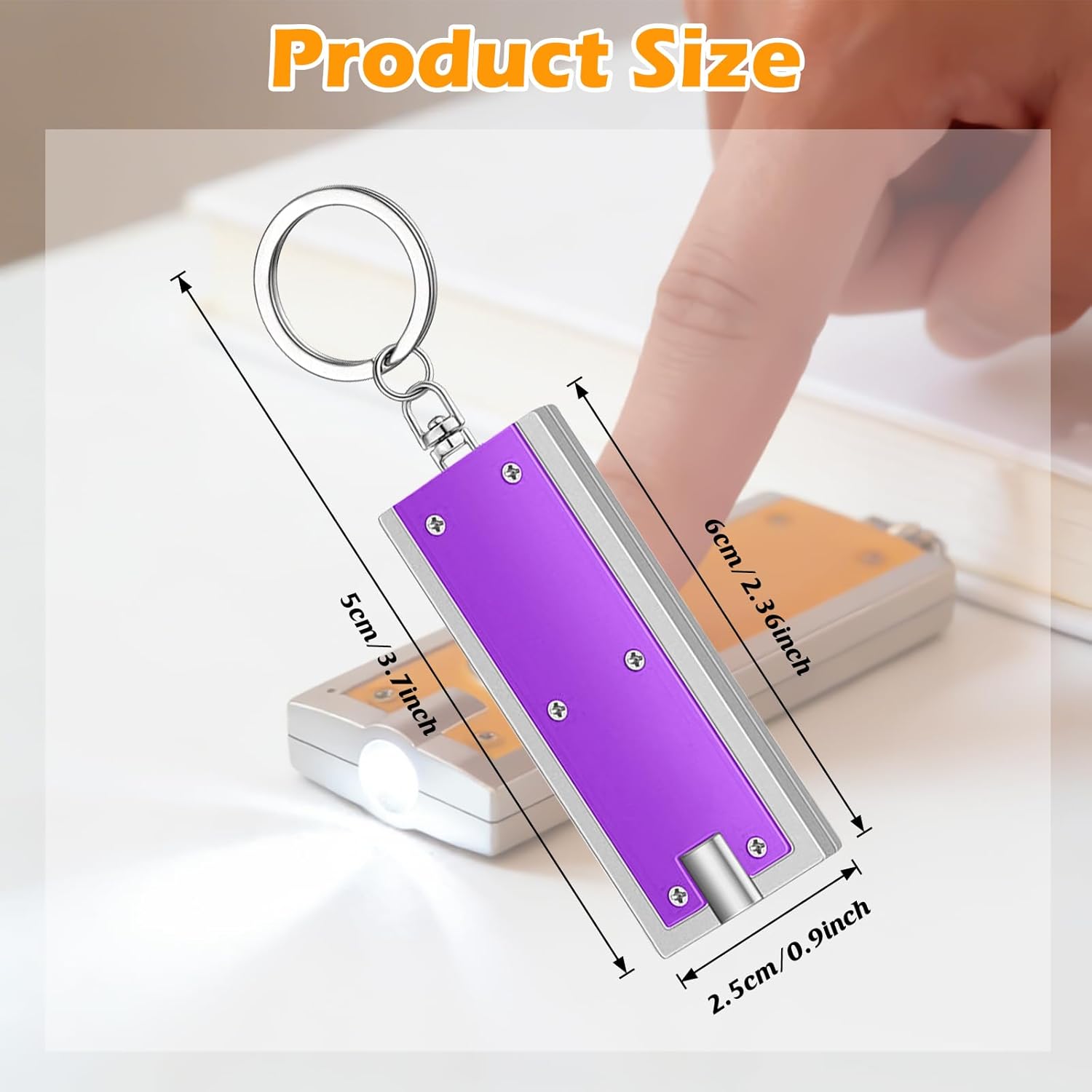 12 PCS Mini Keychain Flashlights Bulk, Powerful LED Metal Carabiner Clip Lights,Compact Emergency Lights for Emergency Camping Outdoor Equipment Party Survival Kits (12)