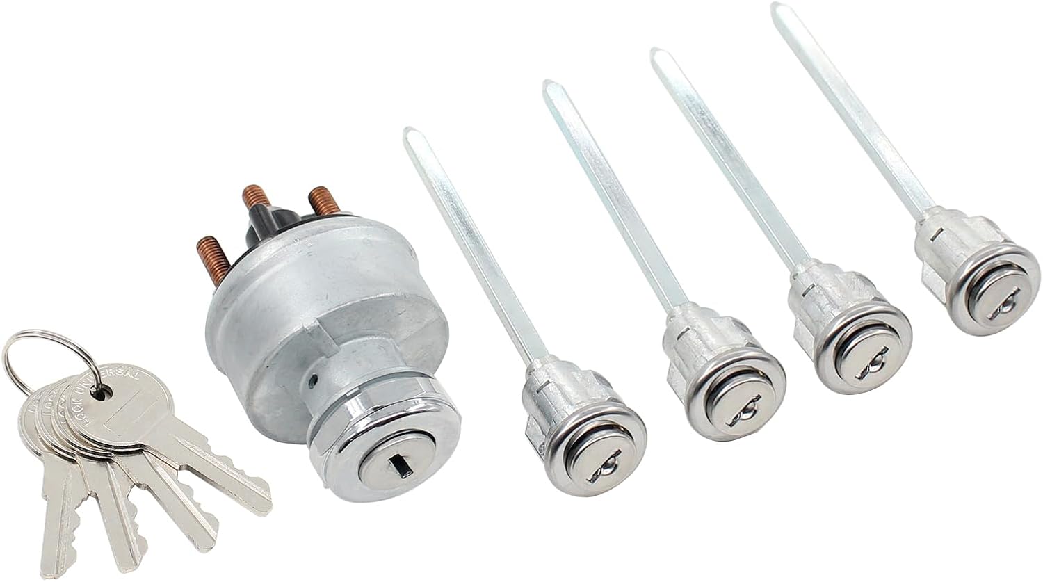 Ignition Switch and Door Lock Cylinder Kit for Peterbilt 379 377 359 378 349 385 362 Truck