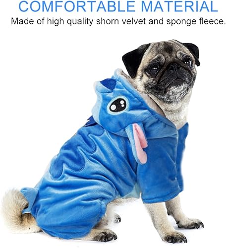 Miniatura 8 de Disfraz para mascotas Gimilife, sudadera con capucha para perro, pijama de Navidad para mascotas, abrigo para mascotas, para perros y gatos