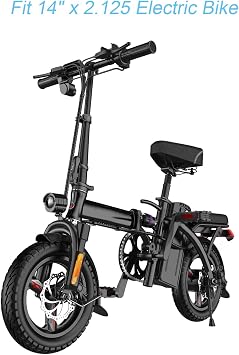 Loxan 2 Pack 14x2.125 Bike Inner Tubes Compatible with 14 Inch Electric Scooters, 14 x 2.125 inch Replacement Bicycle Tubes with Angled Valve Stem for Electric Bike, E-Bike and 14-Inch Bike