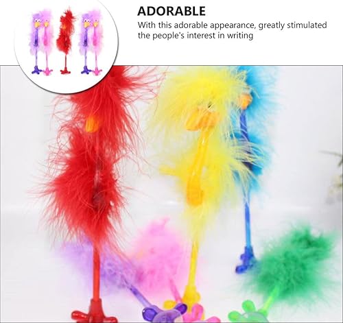 Miniatura 3 de MAGICLULU 5 bolígrafos de gel con forma de avestruz divertidos bolígrafos de gel de dibujos animados, bolígrafos de gel de dibujos animados,