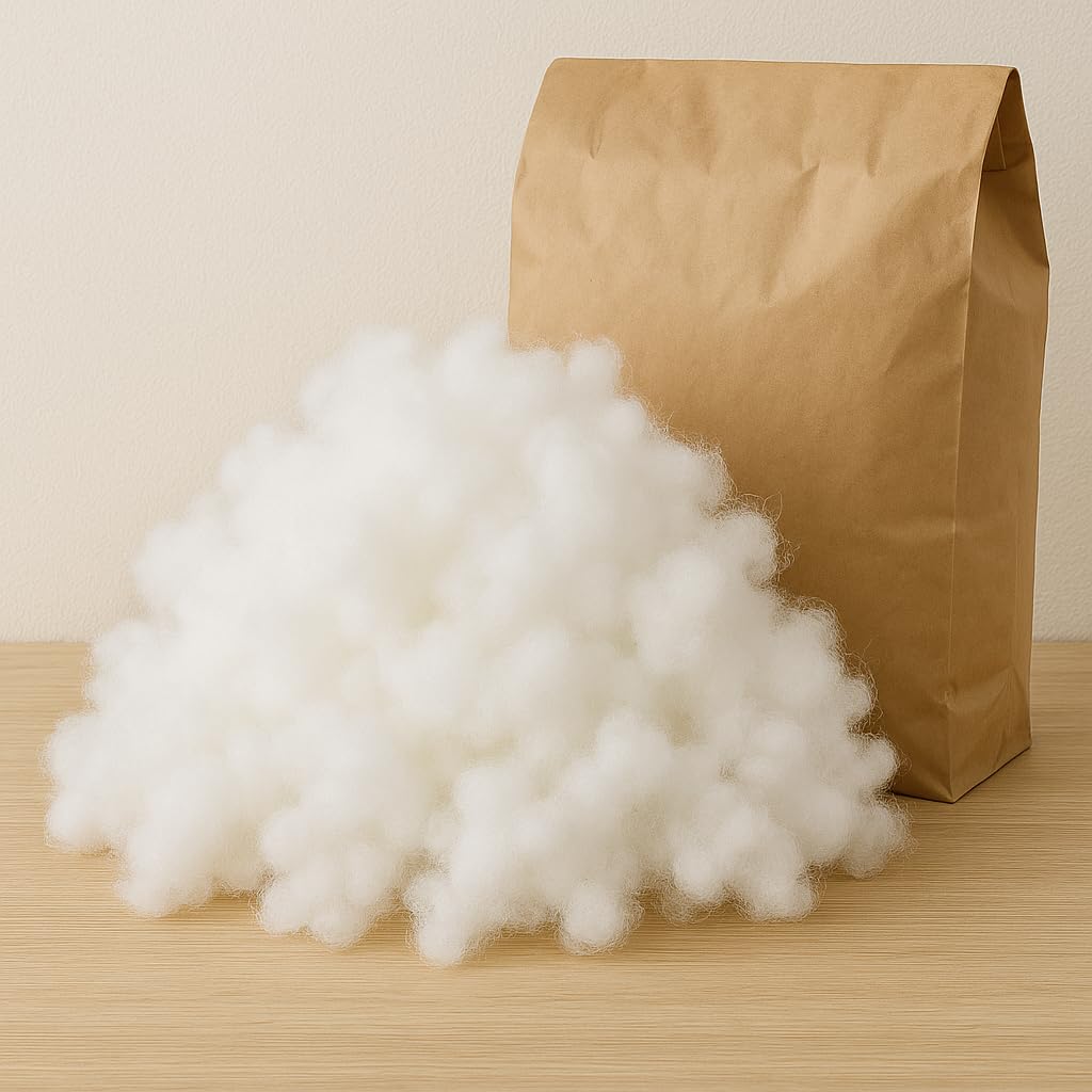 Imbottitura in fibra cava siliconata 100% poliestere – imbottitura morbida e lavabile per cuscini, cuscini, peluche, peluche e attività creative – certificata Oeko-TEX (5 kg)