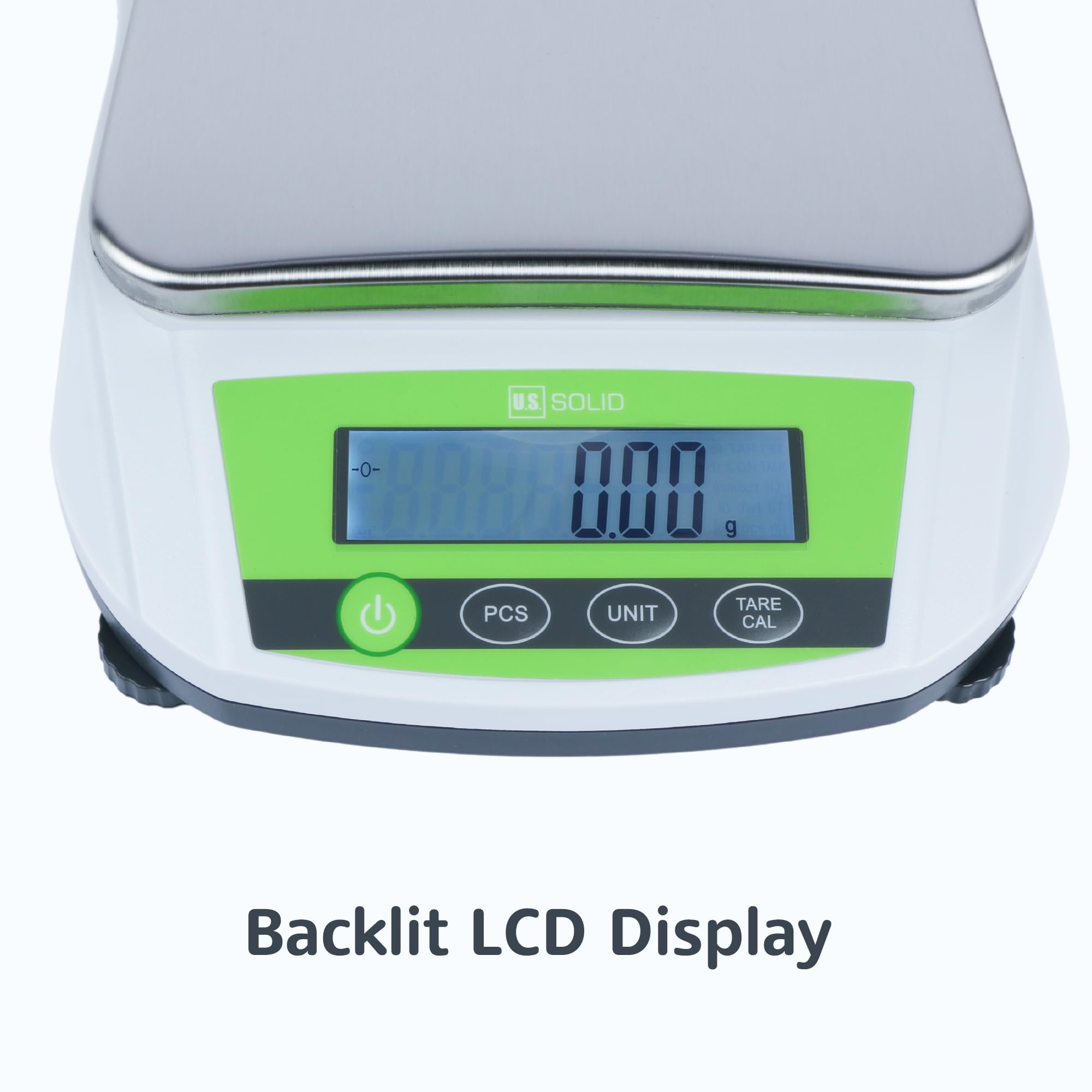 U.S. Solid Bilancia di precisione 5000 g/11 lb x 0,01 g – Bilancia analitica digitale da laboratorio per gioielli da cucina scientifica