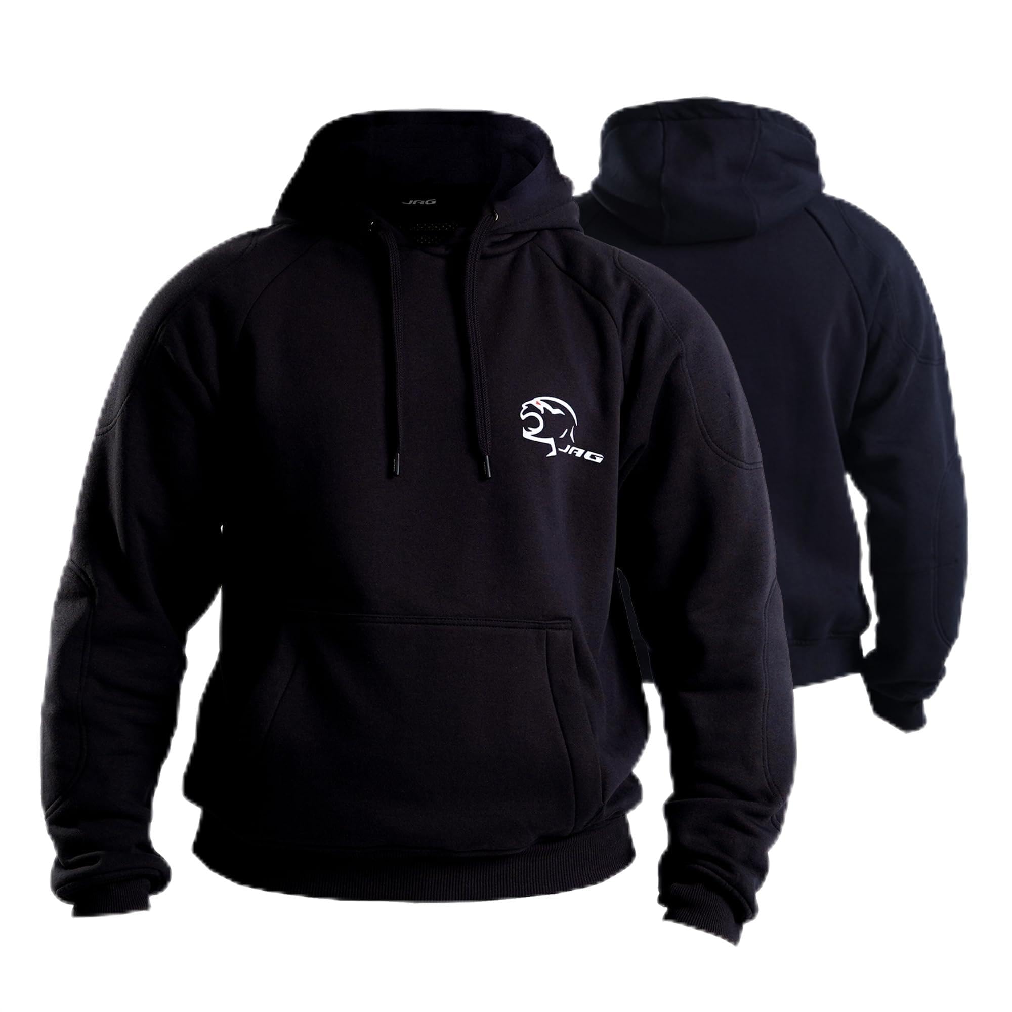 JAG Motorcycle Protective Hoodie with Partial Aramid Lining, Riding Jacket