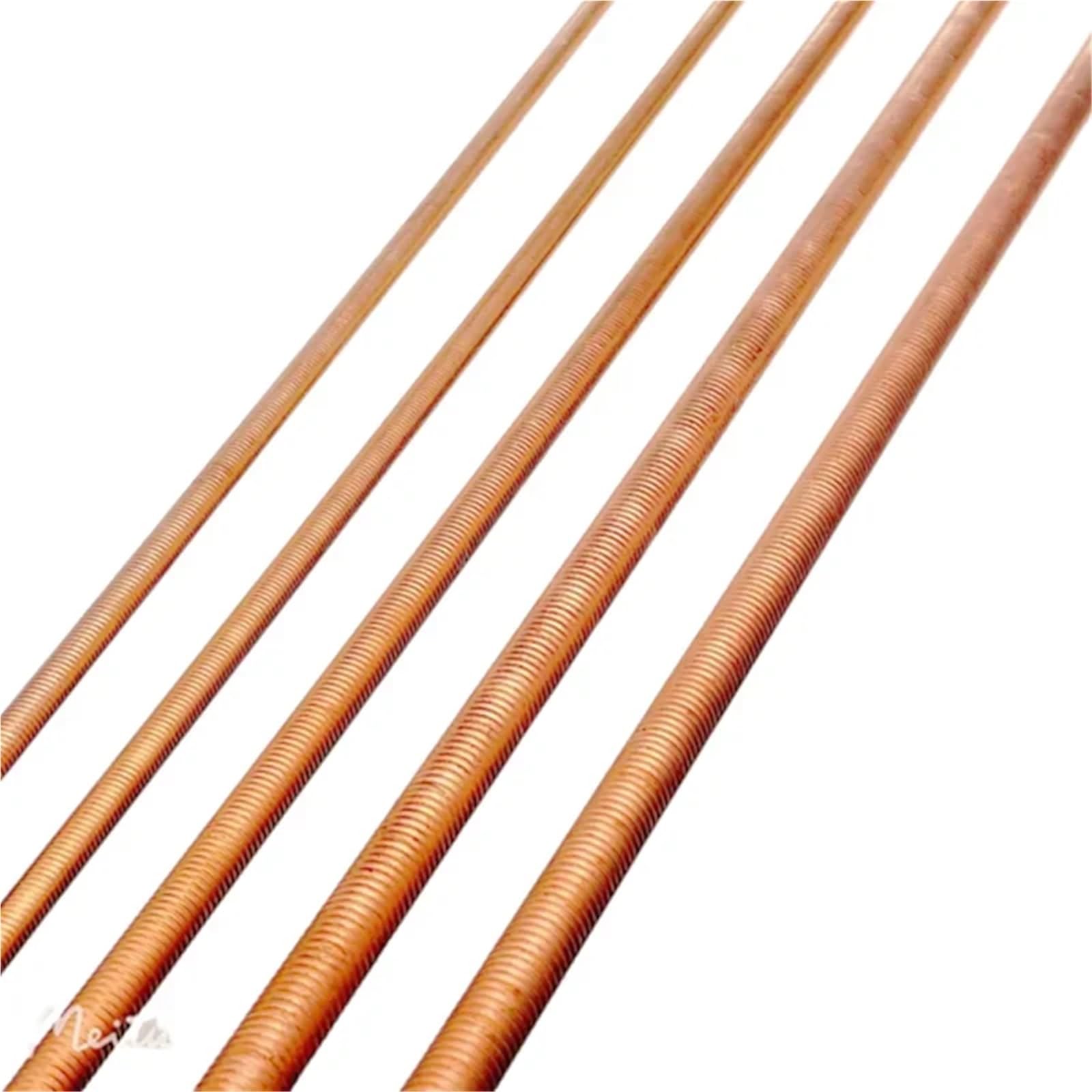 Varillas roscadas de cobre, barras, espárragos, espárragos, varilla roscada completa Para La Fijación De Conjuntos(500mm,M12)