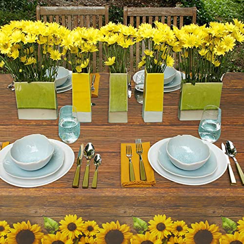 Phogary Sunflower Tablecloth Sunflower Table Clover thumb #5