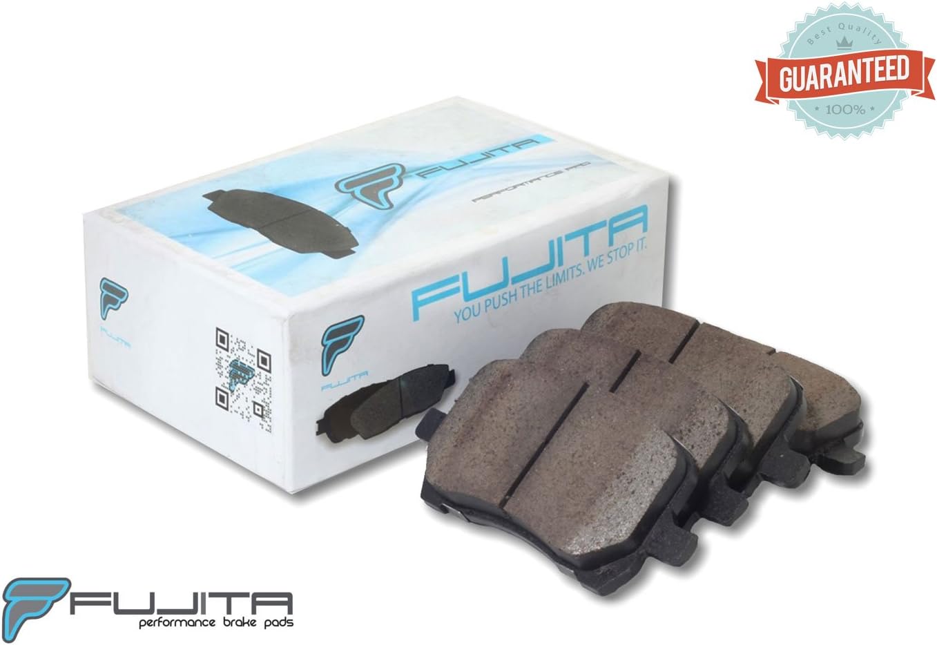 Fujita Brake compatible with Chevrolet, Pontiac, Saturn - FB10280 Street Performance Ceramic Brake pad set