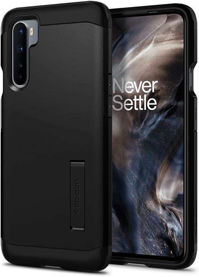 Spigen Tough Armor designed for OnePlus Nord case cover with Extreme Impact Foam - Black